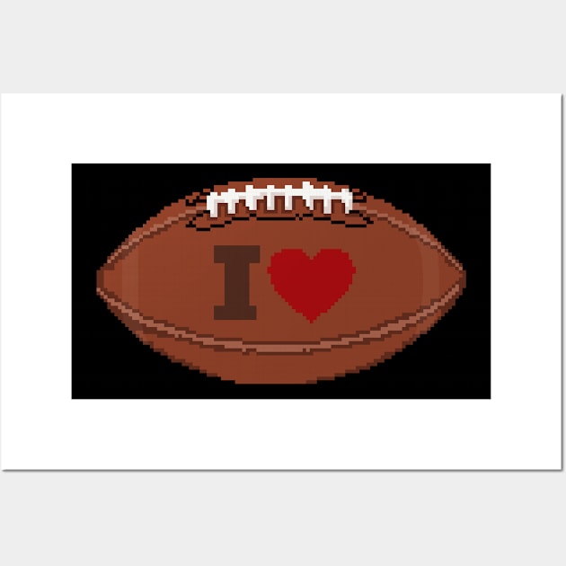 I Love Football Wall Art by Marshallpro